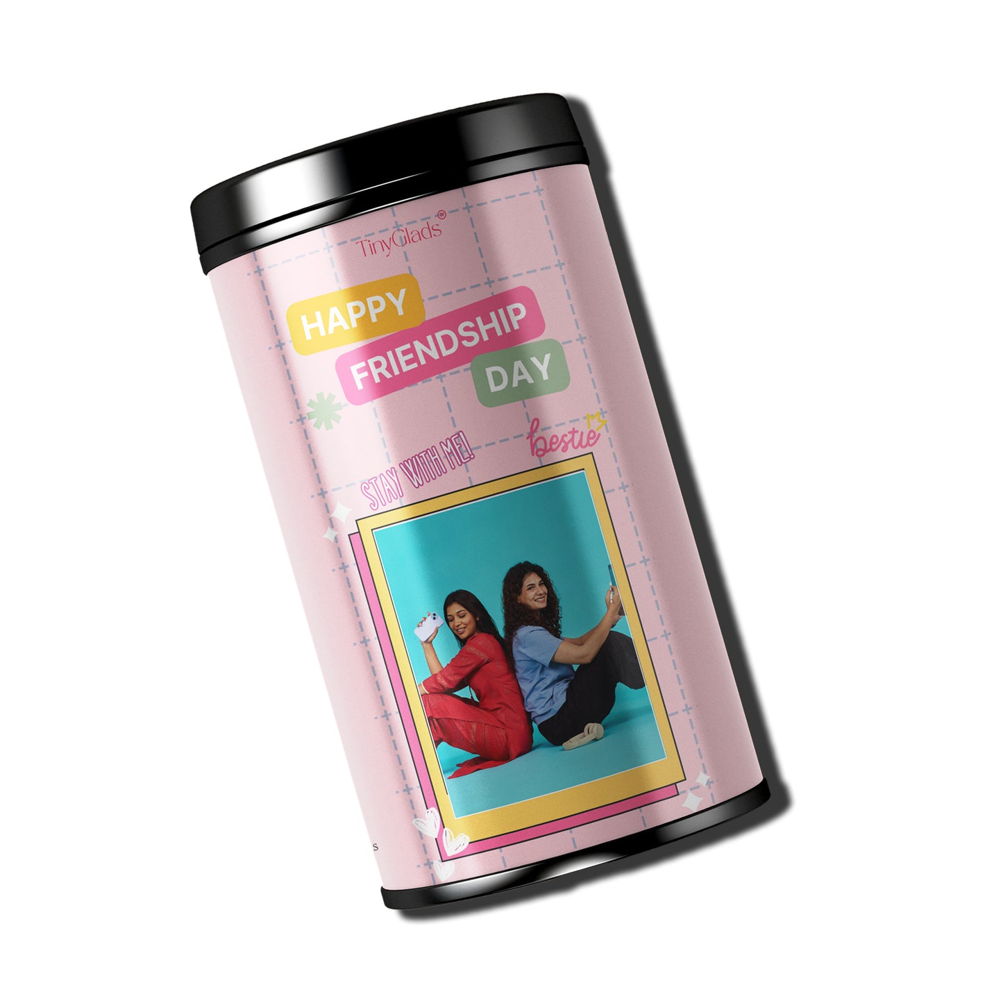 Personalized Bestie Photo Chocolate Truffle Jar