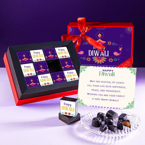 Luxury Diwali Chocolate Truffle Box – 12 Premium Delights
