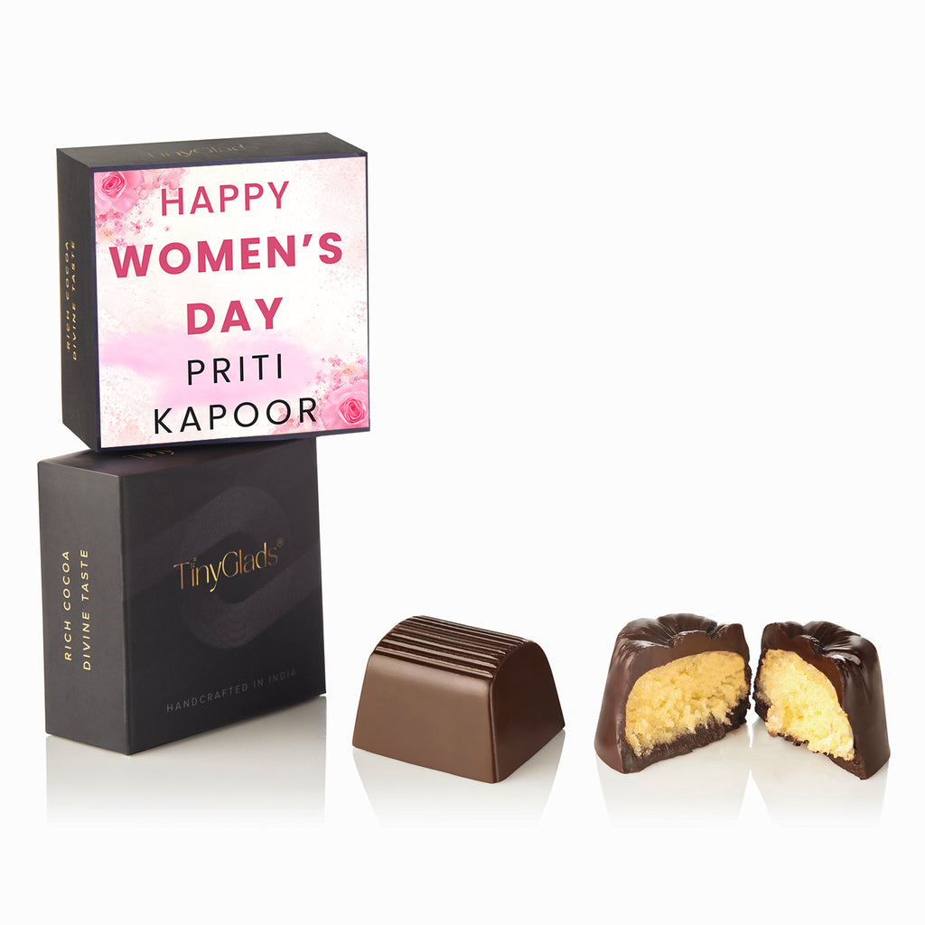 TinyGlads Women's Day Special Chocolate Gift Box | Personalized Photo