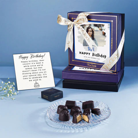 Birthday Gift with Photo Printed Chocolates