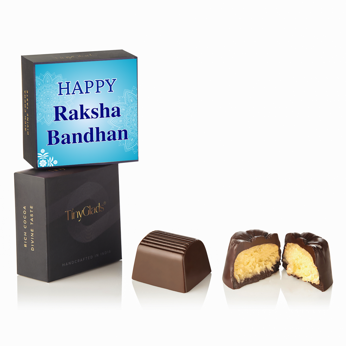 TinyGlads Best Bro Ever Rakhi Chocolate Box | 6 Assorted Truffles