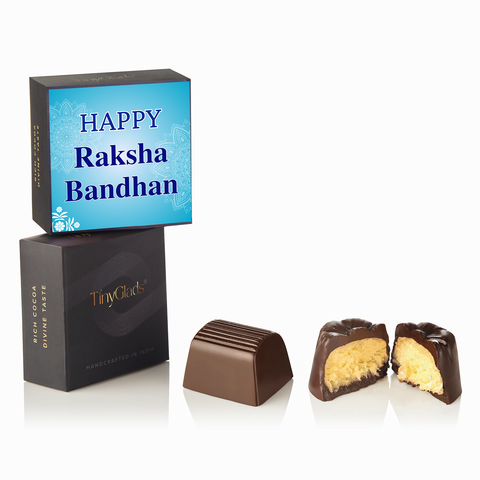 TinyGlads Best Bro Ever Rakhi Chocolate Box | 6 Assorted Truffles