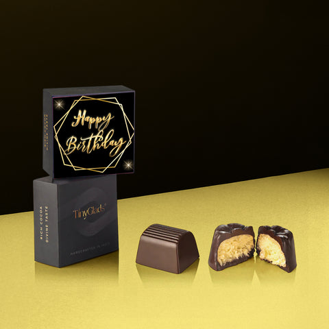 TinyGlads Birthday Chocolate Gift Box | 6 Assorted Centre-Filled Truffles