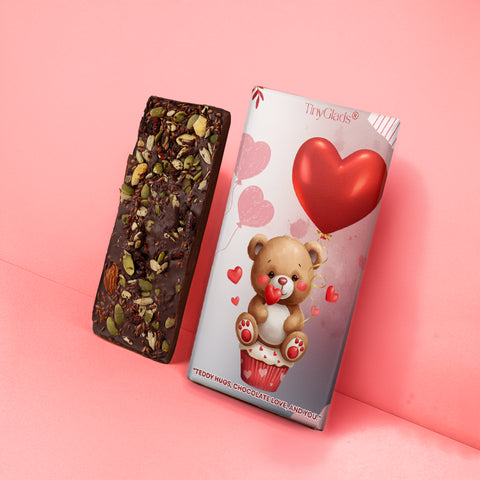 Premium Chocolate Gift Box with 2 Chocolate Bars & 6 Gourmet Truffles