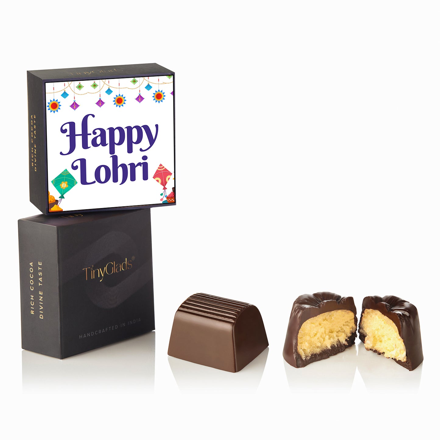 TinyGlads Festive Lohri Chocolate Gift Box | 6 Truffles