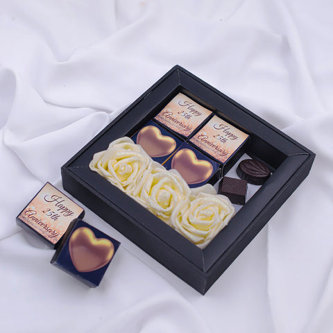 Happy 25th Anniversary Chocolates Gift Box