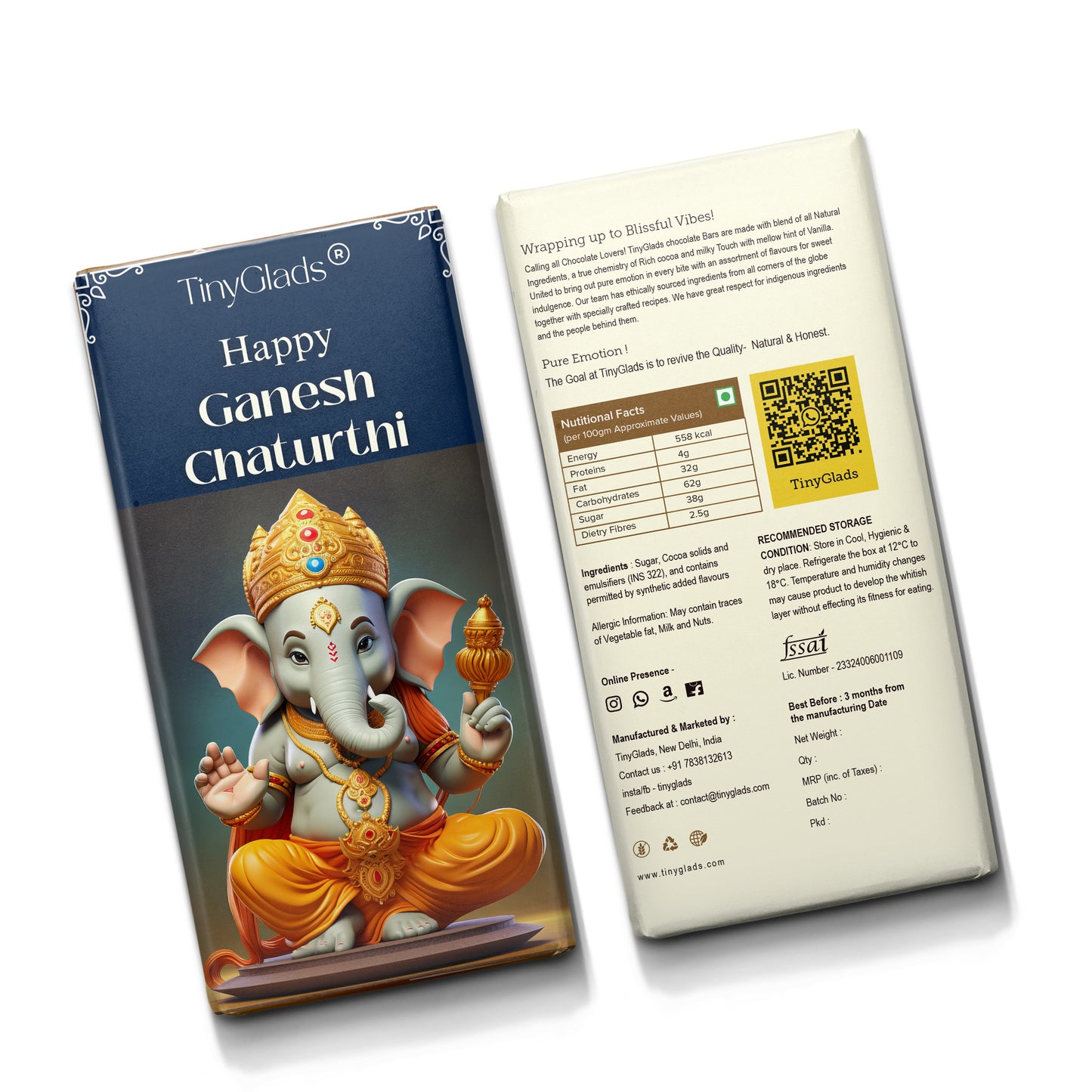 Happy Ganesh Chaturthi Chocolate Bar | Festive Gift