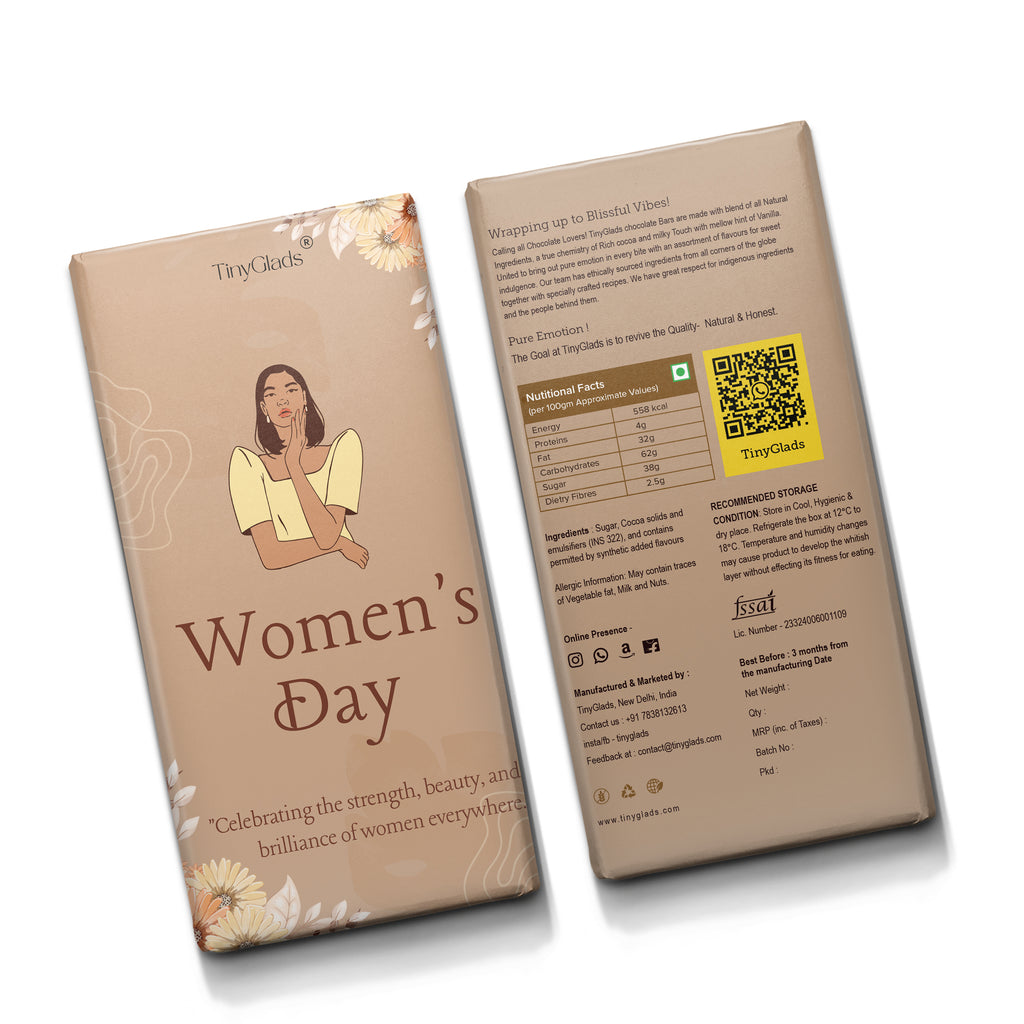 TinyGlads Women's Day Appreciation Chocolate Bar | 80g