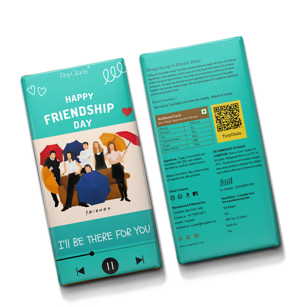 FRIENDS-Inspired Friendship Day Chocolate Bar | Premium Gift