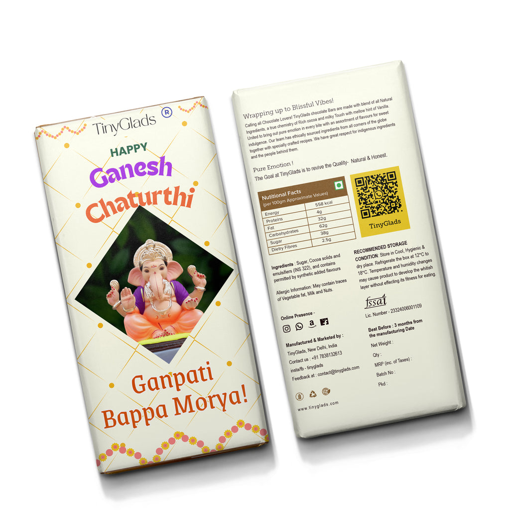 Divine Ganesh Chaturthi Chocolate Bar | Premium Festive Gift