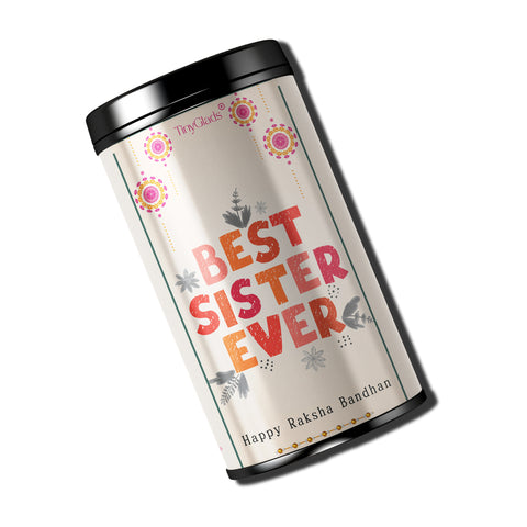 TinyGlads Best Sister Ever Chocolate Truffle Jar | 12 Gourmet Truffles
