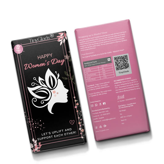 TinyGlads Grace in Bloom Chocolate Bar | Women's Day Edition | 80g