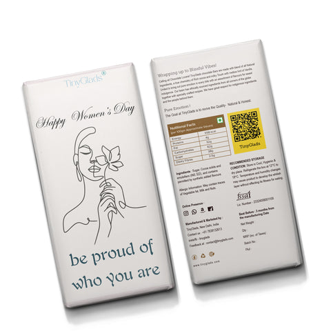 TinyGlads Be Proud of Who You Are | Women's Day Chocolate Bar | 80g