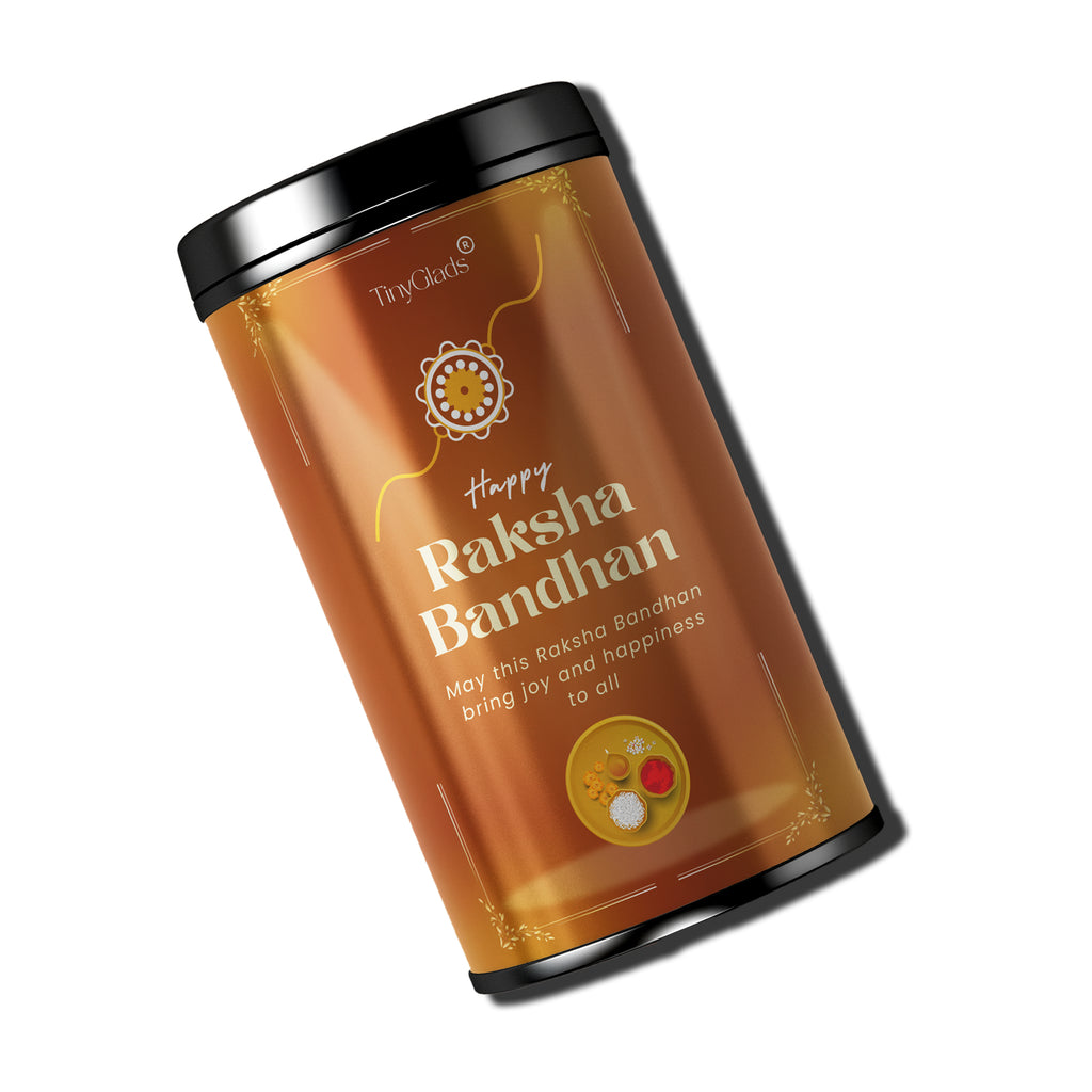 TinyGlads Happy Raksha Bandhan Chocolate Truffle Jar | 12 Gourmet Truffles