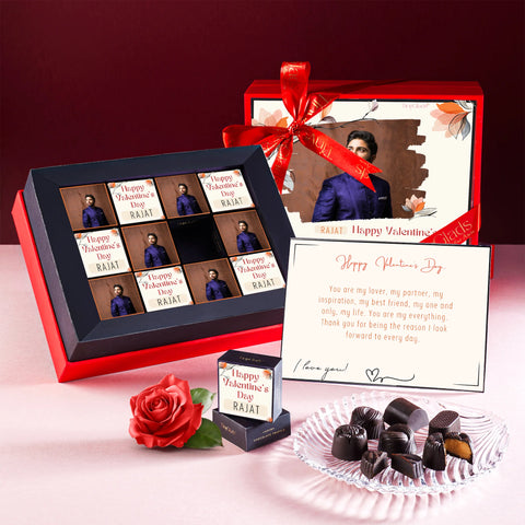 Happy Valentine's Day Chocolate Photoframe Gift Box