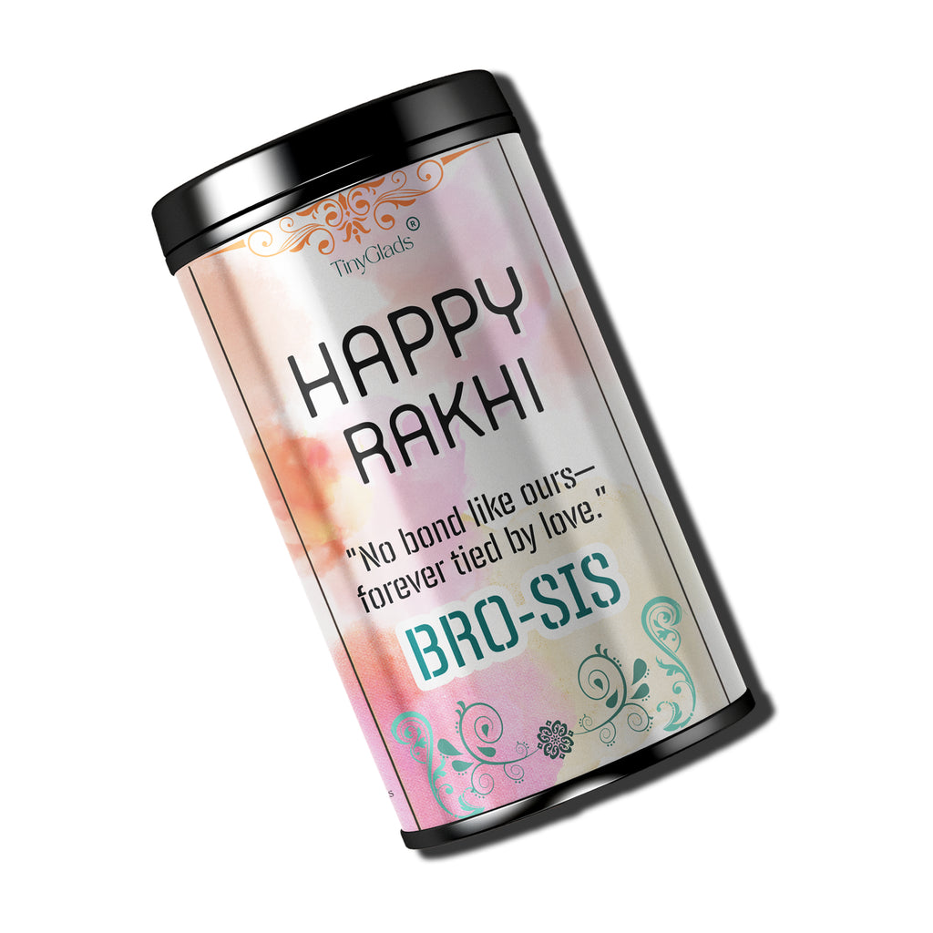 TinyGlads Bro-Sis Celebration Chocolate Truffle Jar | 12 Gourmet Truffles