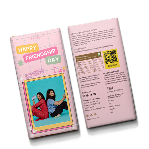 Friendship Day Chocolate Bar | Personalized Photo Keepsake