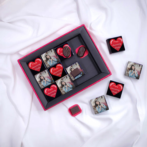 Personalized Wedding Anniversary Gift Chocolate Box