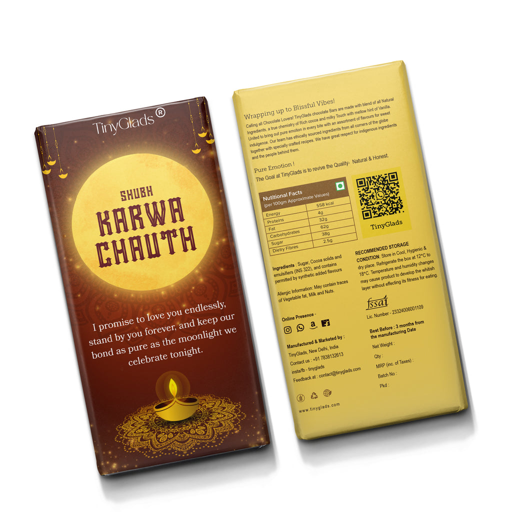 Shubh Karwa Chauth Premium Chocolate Bar