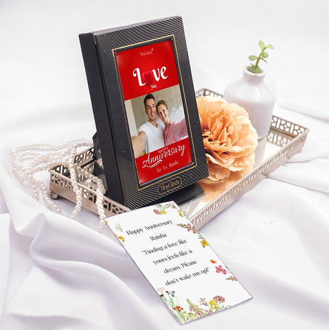 Anniversary Chocolates Gift Personalized with Photo