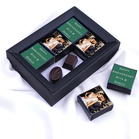 Personalized Anniversary Chocolate Box