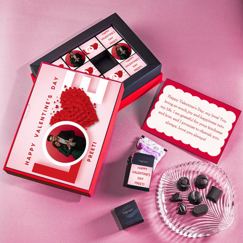 Personalised Valentine Chocolate Photoframe Gift Box