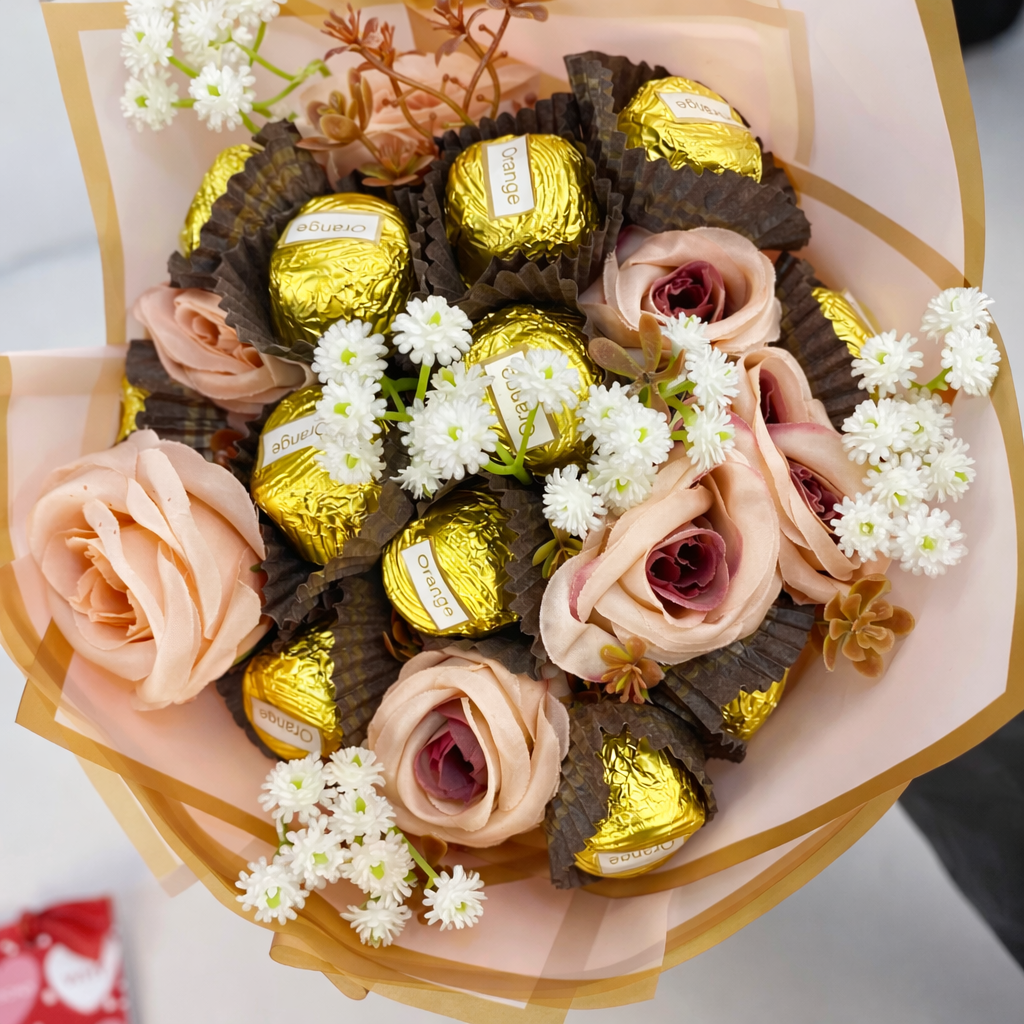 Love Note Chocolate Truffle Flower Bouquet