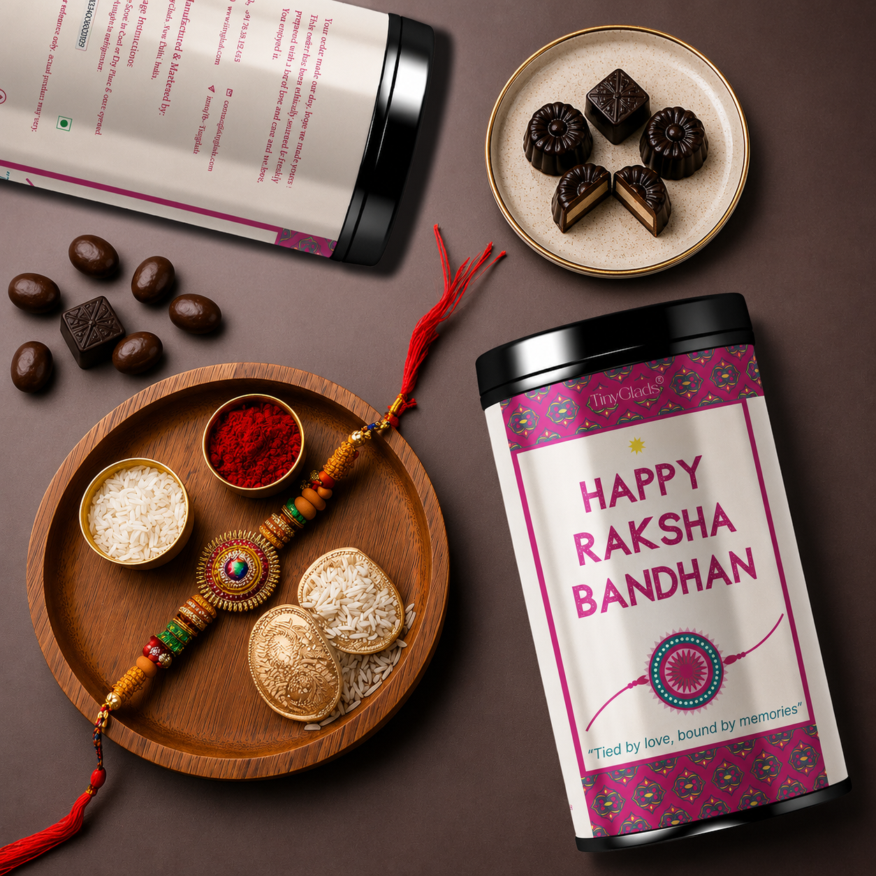 TinyGlads Sibling Celebration Chocolate Truffle Jar | 12 Truffles