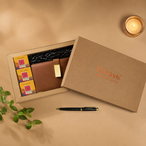 Corporate Gift Box | Premium Diary, Pen & 3 Chocolate Truffles