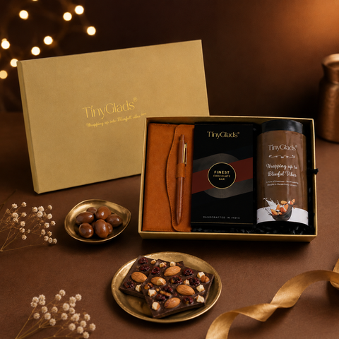 Corporate Gift Box | Premium Diary, Pen & 3 Chocolate Truffles