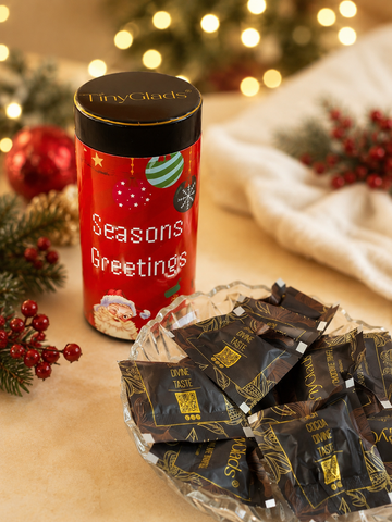 TinyGlads Corporate Christmas & New Year Gift Hamper | Chocolate, Diary & Candle