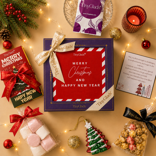 TinyGlads Christmas Celebration Gift Hamper | Chocolate Bar & Gourmet Treats