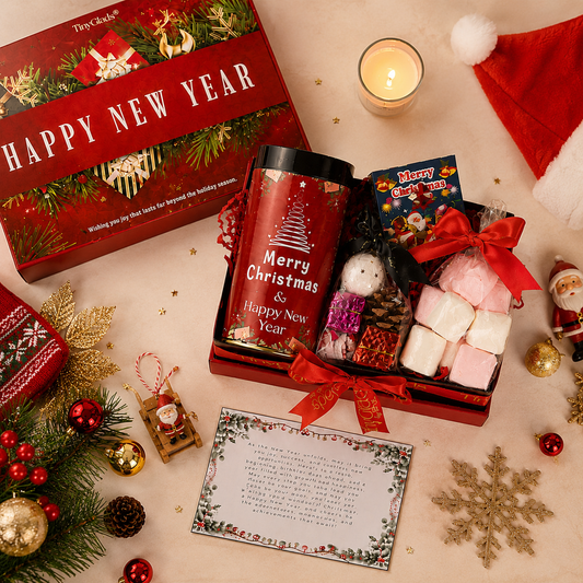 TinyGlads Christmas Cheer Gift Hamper | Festive Treats & Holiday Decor
