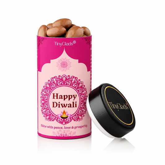 TinyGlads Executive Corporate Diwali Gift Box | Diary, Chocolate Jar & 6 Truffles