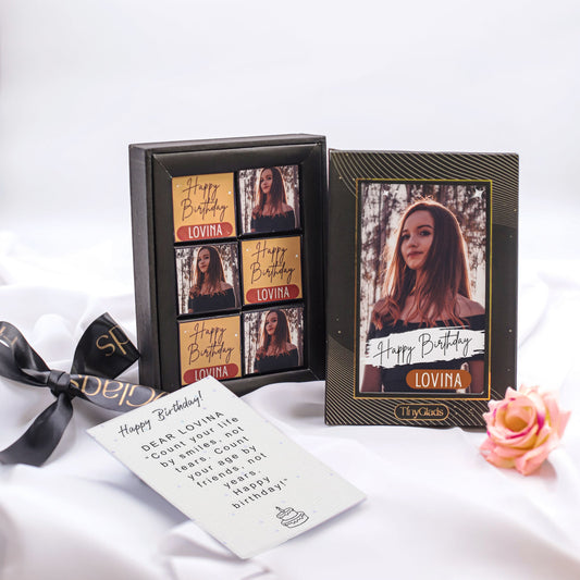 Surprise Birthday Present personalized photoframe Box