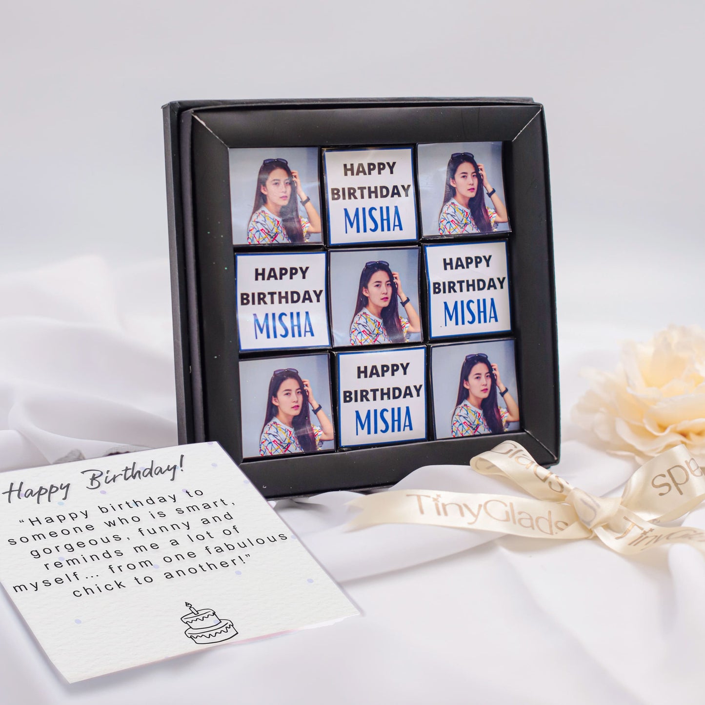 Birthday Gift with Photo Printed Chocolates