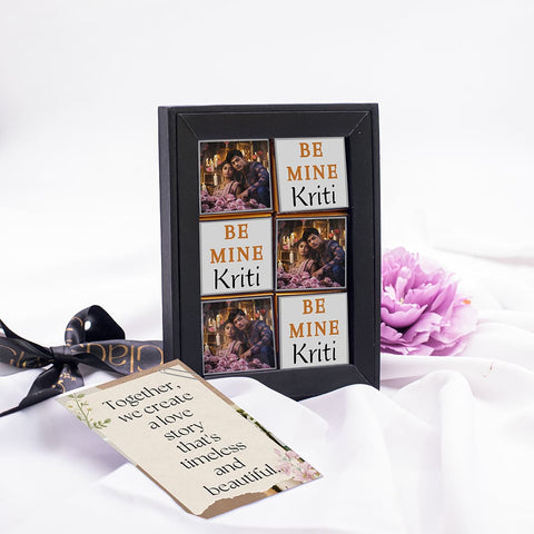 Love is in the Air Chocolate Gift Box Personalized with Photo