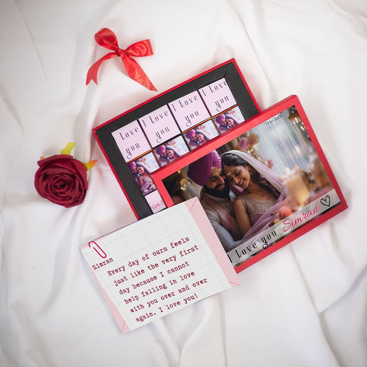 I Love You Personalised Photoframe Chocolate Box with Special Message