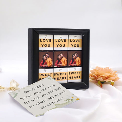 Love Photoframe Chocolate Box with Special Message