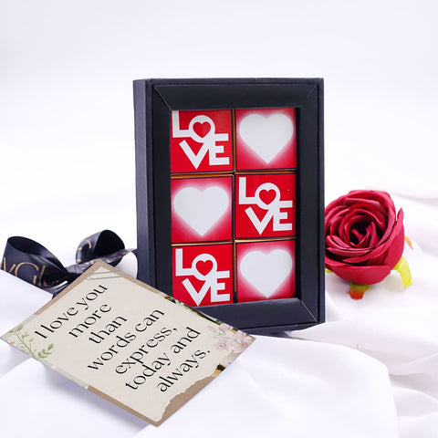 Photo Chocolate  I Love You Gift Chocolate Box