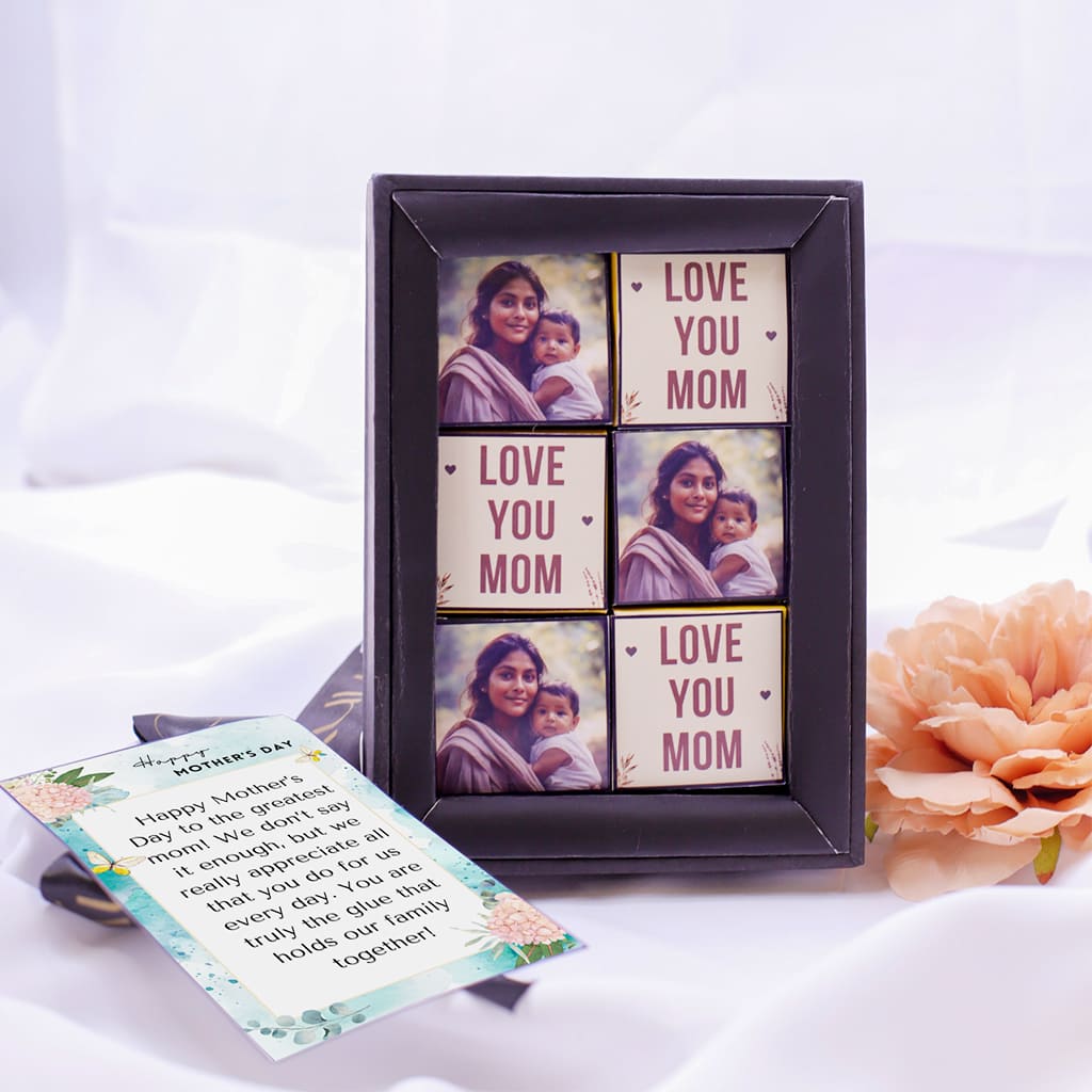 Special Personalised Photoframe Mothers Day Chocolates