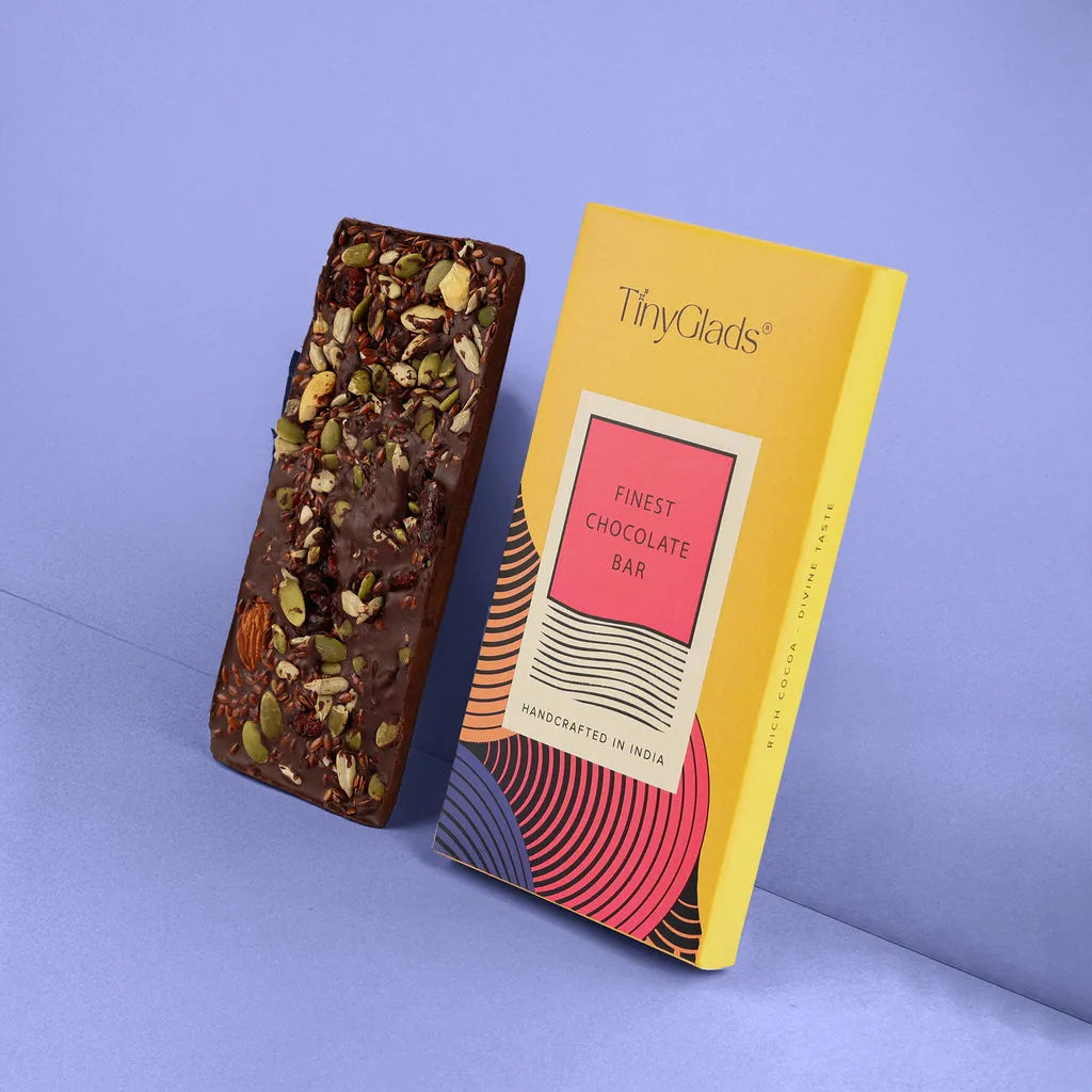 Organic Diwali Chocolate Gift Box – 2 Bars & Jar