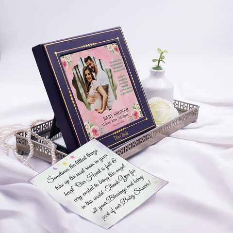 Baby Born Personalised Baby Boy Announcement Birth Chocolate Photoframe